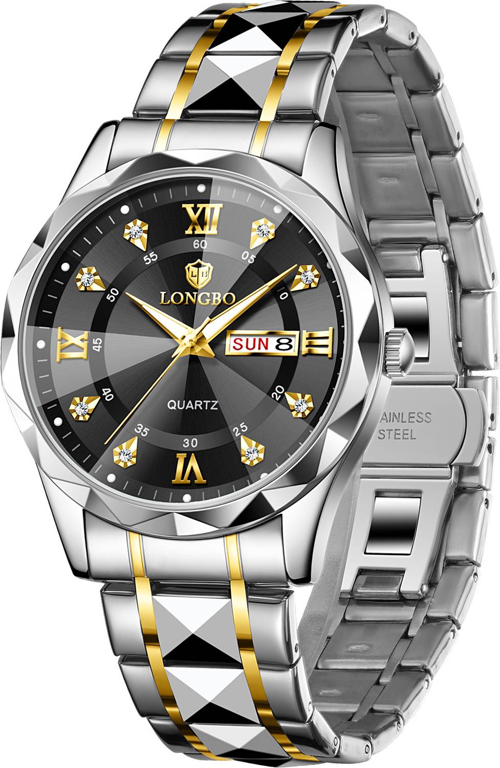 Longbo Zenith Diamond Analog Watch for Men - Image 2
