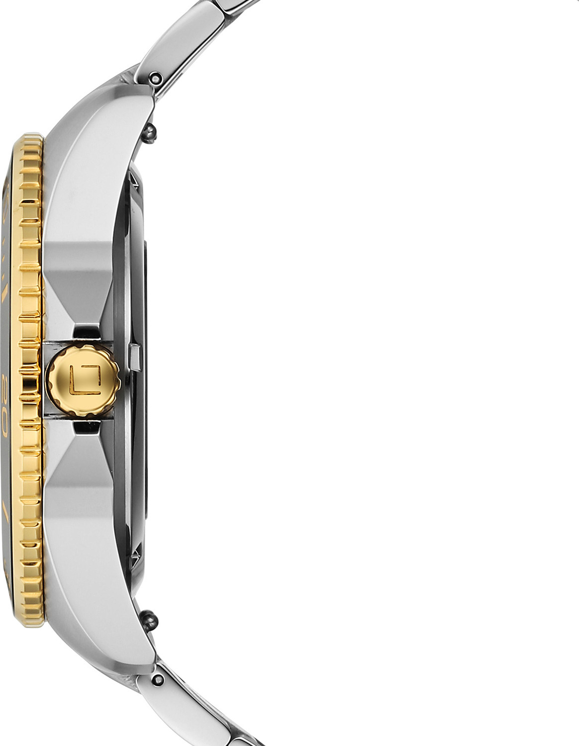 Image of XYLYS Sparkle Xylys Automatic with Date Black Dial Two Toned Stainless Steel Strap Analog Watch - For Men