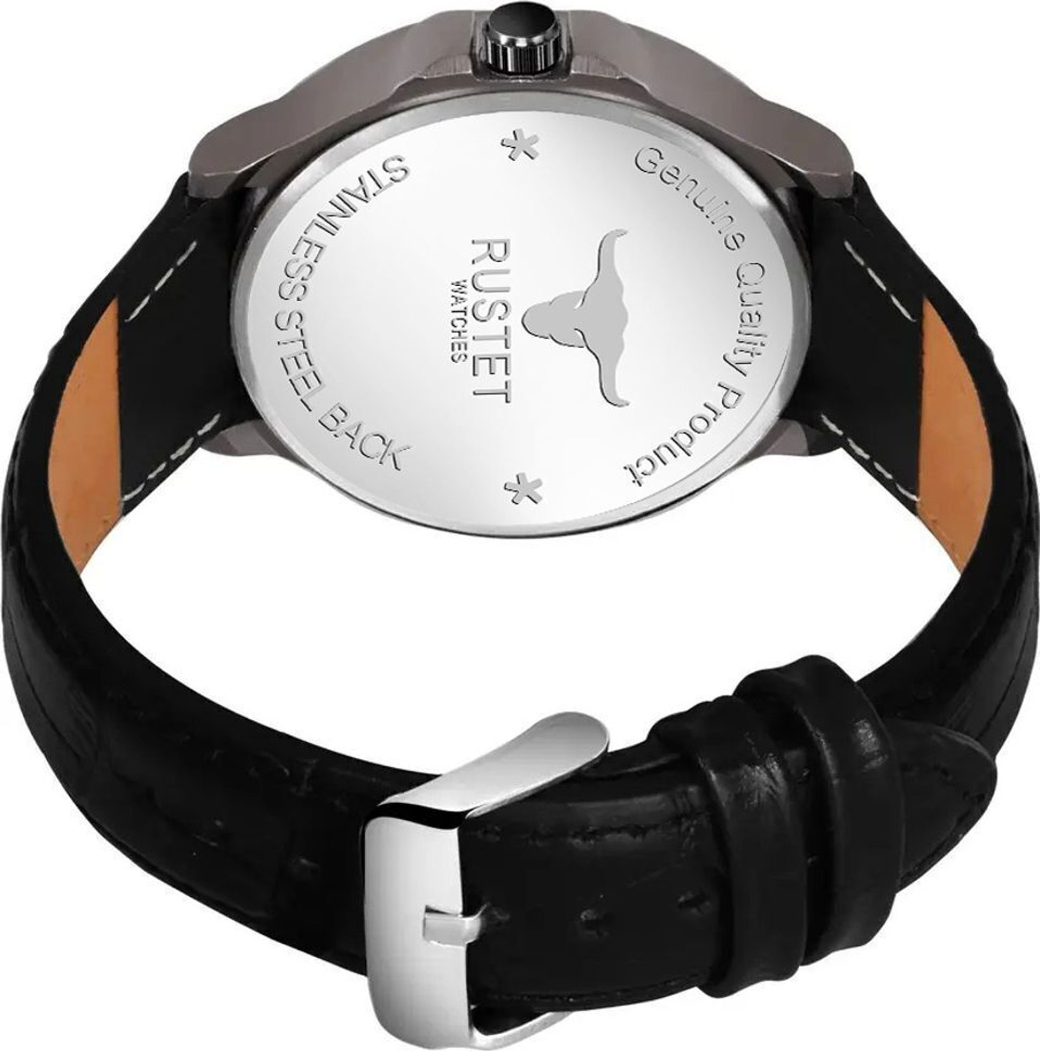 Image of RUSTET 1217-Black Day & Date Analog Watch - For Boys