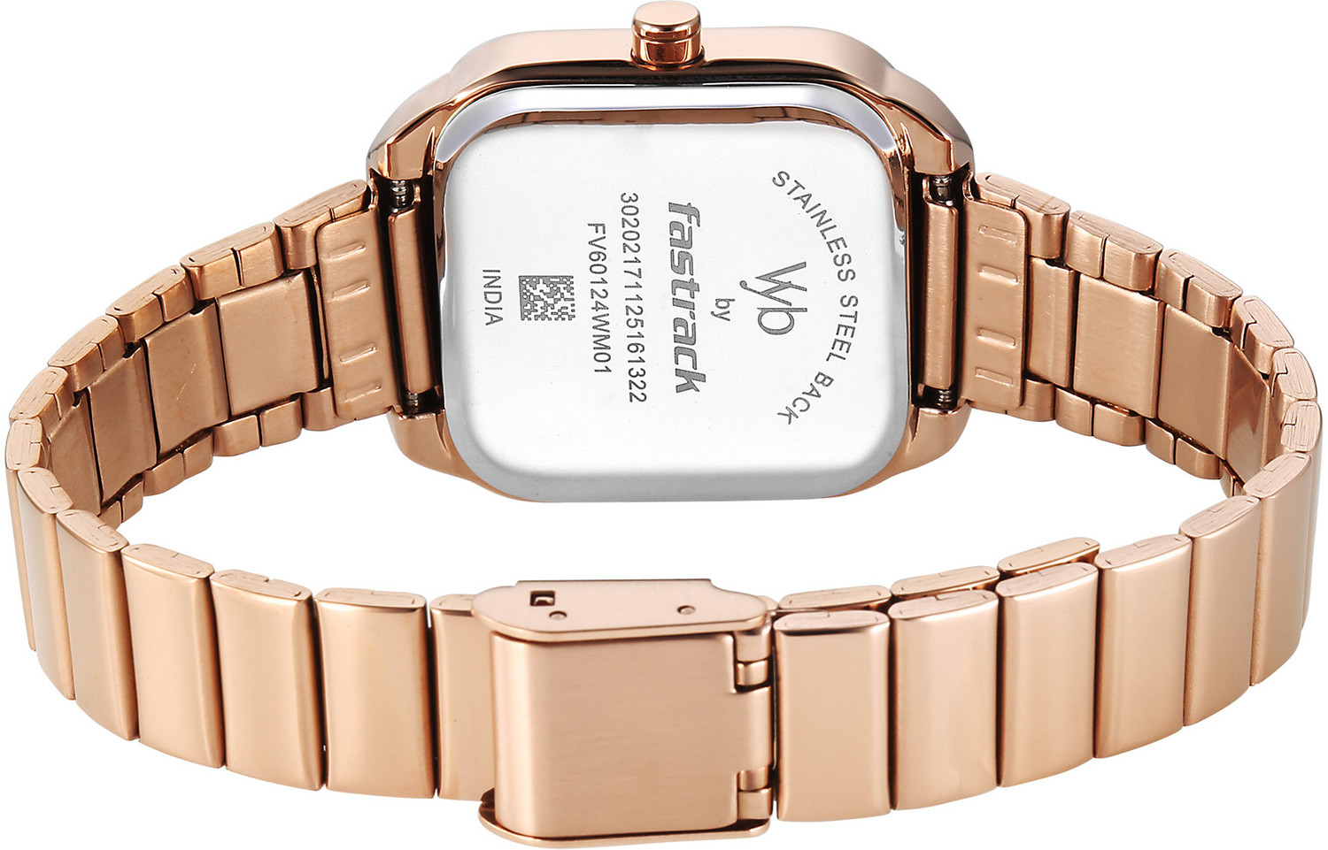Image of Fastrack Vyb Seeker Fastrack Vyb Seeker Quartz Lt Grey Dial Gold Stainless Steel Strap Analog Watch - For Women