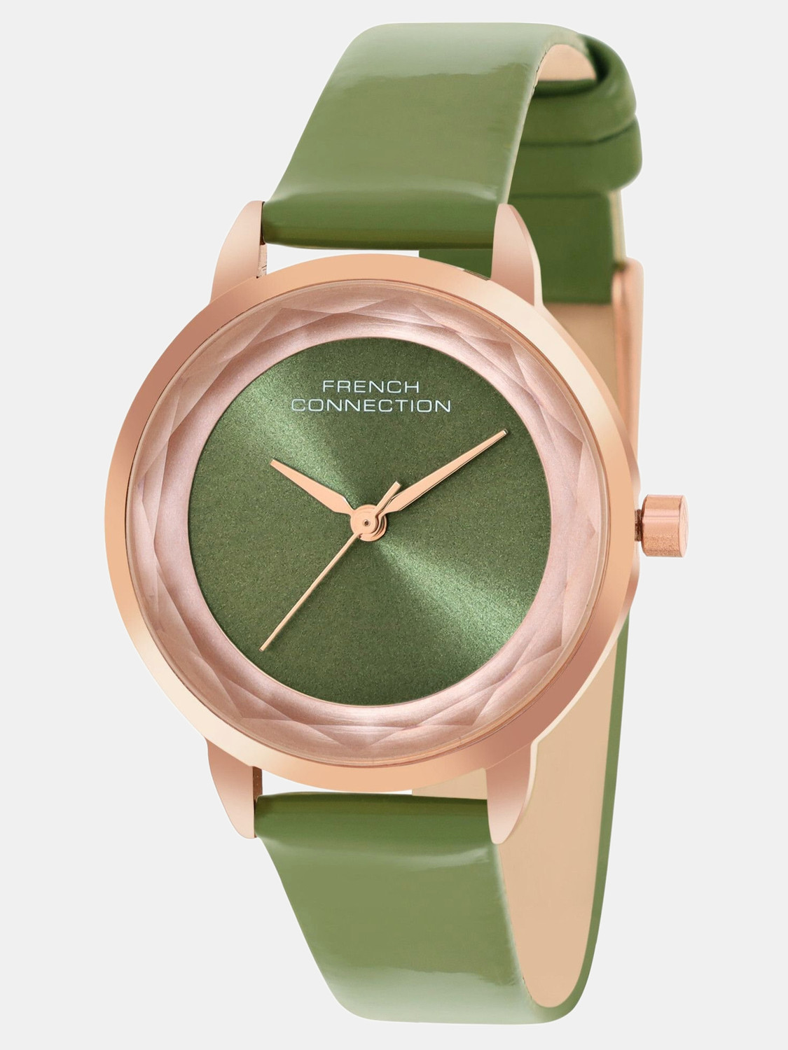 Image of French Connection Astral Astral Sunray Green Round Dial | Analog Watch for Women's | FCN077NL Analog Watch - For Women