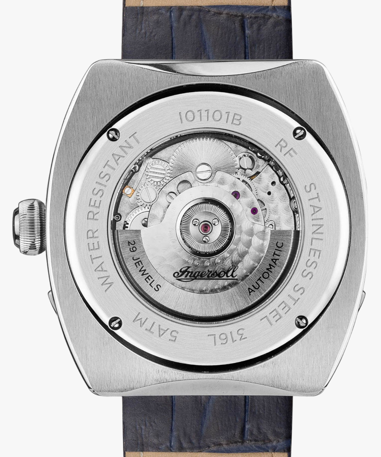Image of Ingersoll I01101B Automatic Blue Skeleton Dial With Lifetime Warranty Analog Watch - For Men