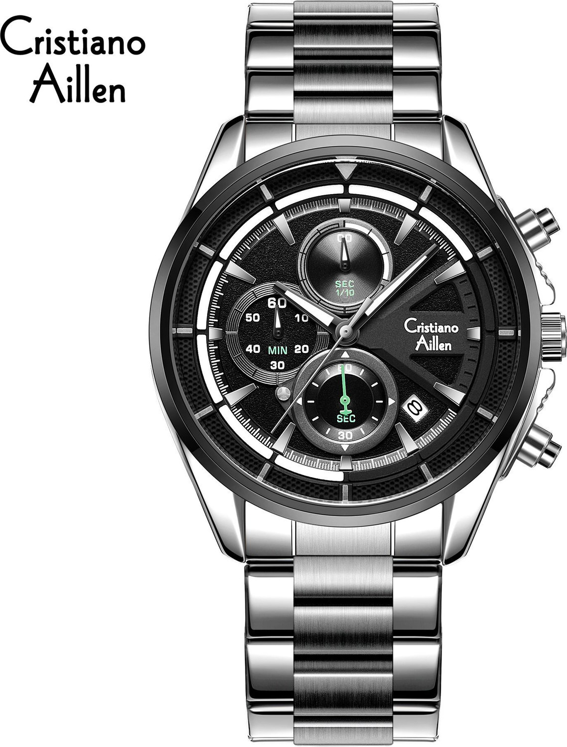 Image of Cristiano Aillen CA-8890 Luxury Classic Waterproof Analog Watch - Model CA-8890 Analog Watch - For Men