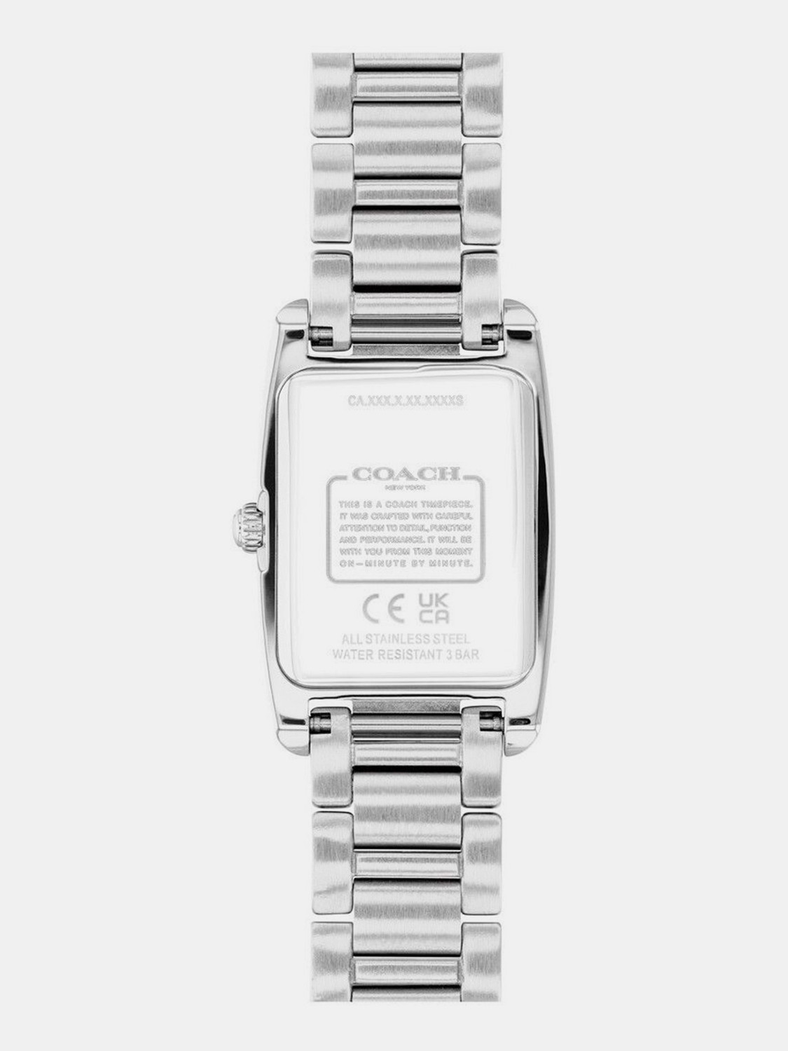 Image of COACH REESE Coach Reese Qtz Basic Mini White Rectangle Dial Women's Watch - 14504587 Analog Watch - For Women