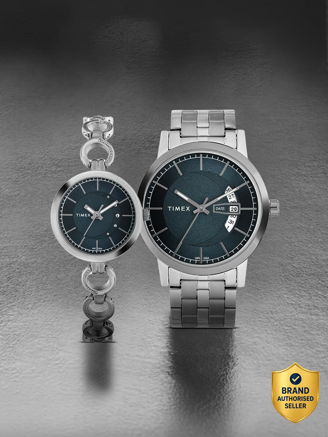 TIMEX Round 39mm Blue Dial Analog Watch  - For Men & Women