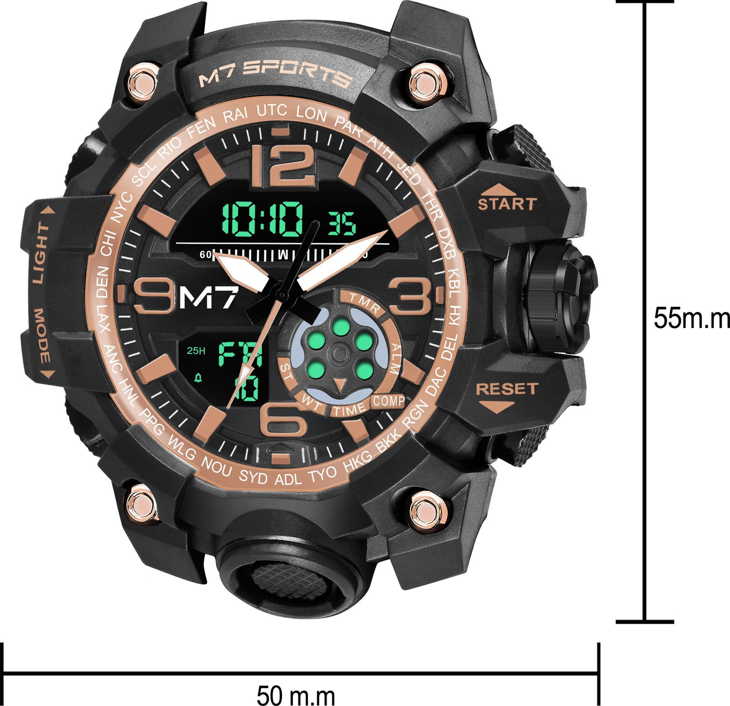Image of M7 By Metronaut M7 1509 M7 Adventure Chrono Series Analog-Digital Watch - For Men