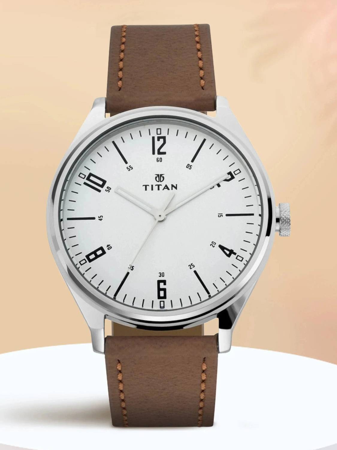 Titan 1802SL01 Titan Workwear Urban Edge White Dial Brown