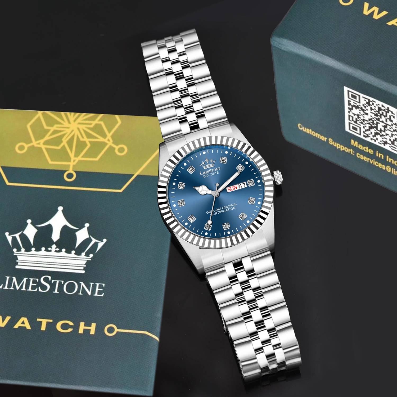 LIMESTONE Legacy Series Stainless Steel Watch - Image 1