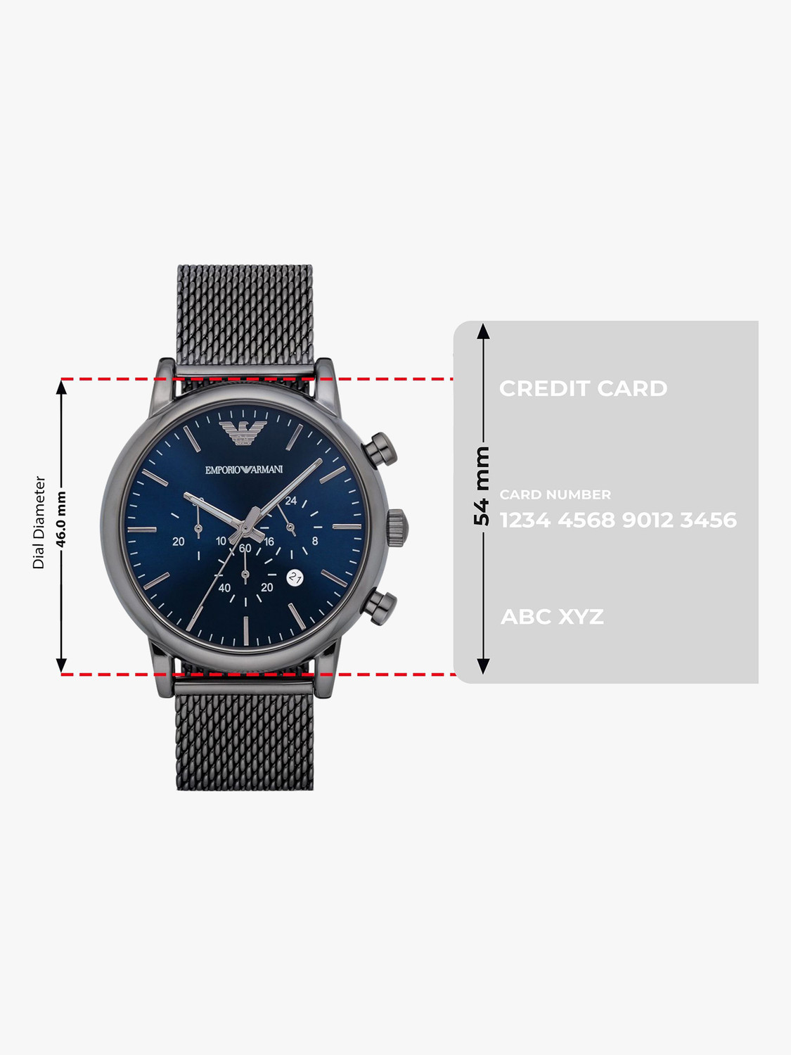 Image of EMPORIO ARMANI Luigi Analog Watch - For Men