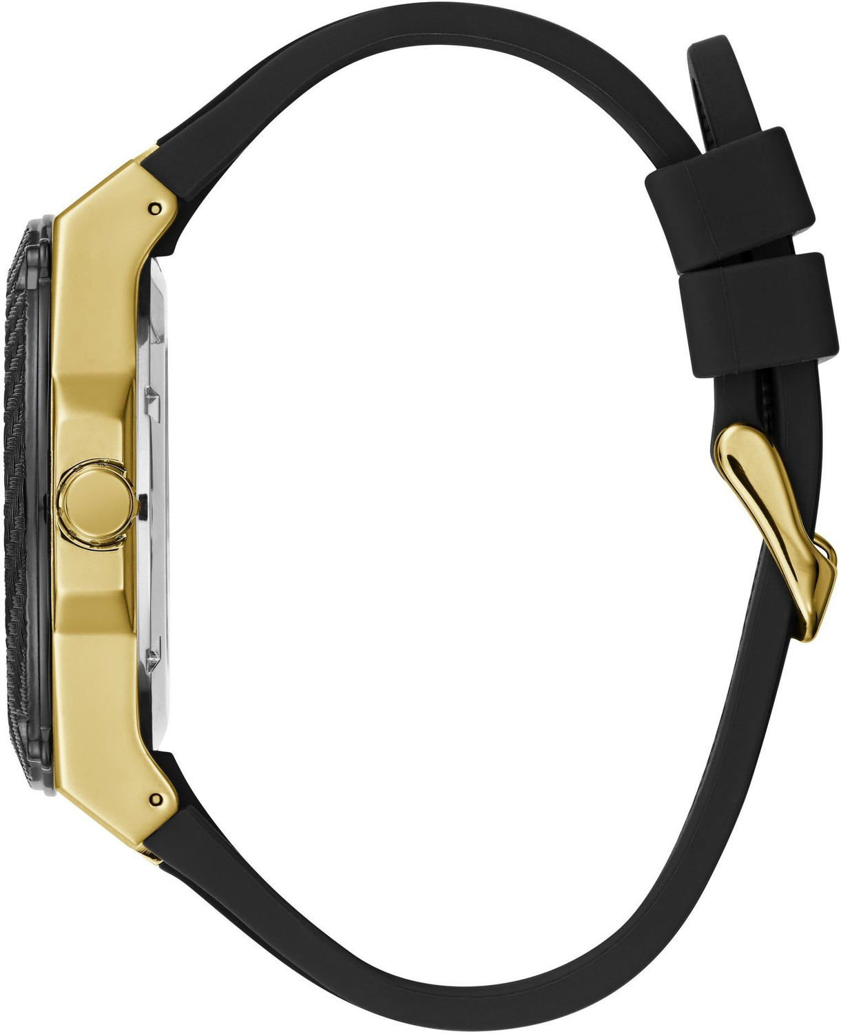 Image of GUESS Multifunction, Black Dial Analog Watch - For Men