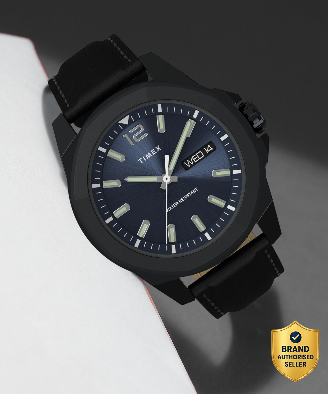Image of TIMEX Essex Round 44mm Blue Dial Analog Watch - For Men
