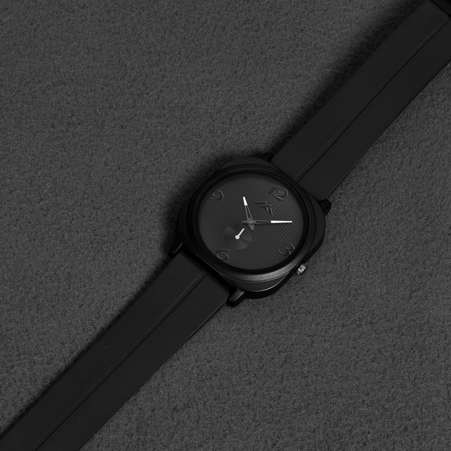 Image of Loretta LT-902 Black Stripped Design Dial & Silicone Belt with Magnetic Closure Waterproof Analog Watch - For Men