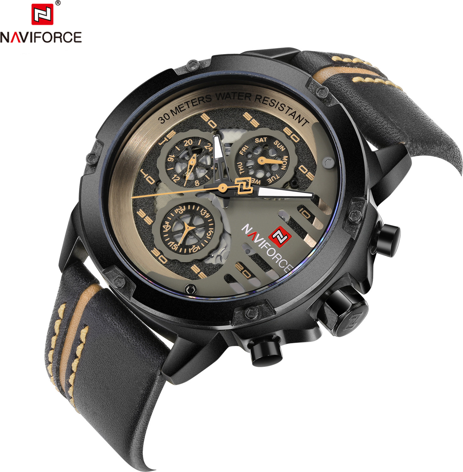 Image of NAVIFORCE NAVIFORCE 9110 NF9110 Analog Watch - For Men
