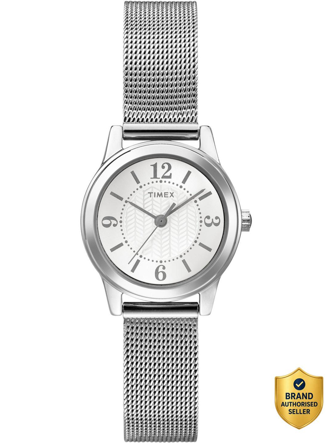 Image of TIMEX Main Street Round 25mm Silver Dial Analog Watch - For Women