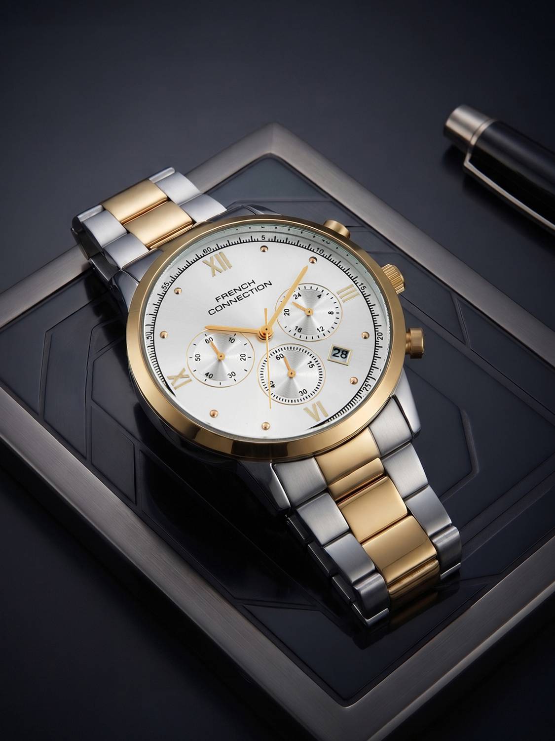 French Connection FCND20TM Silver Men's Watch - Image 1