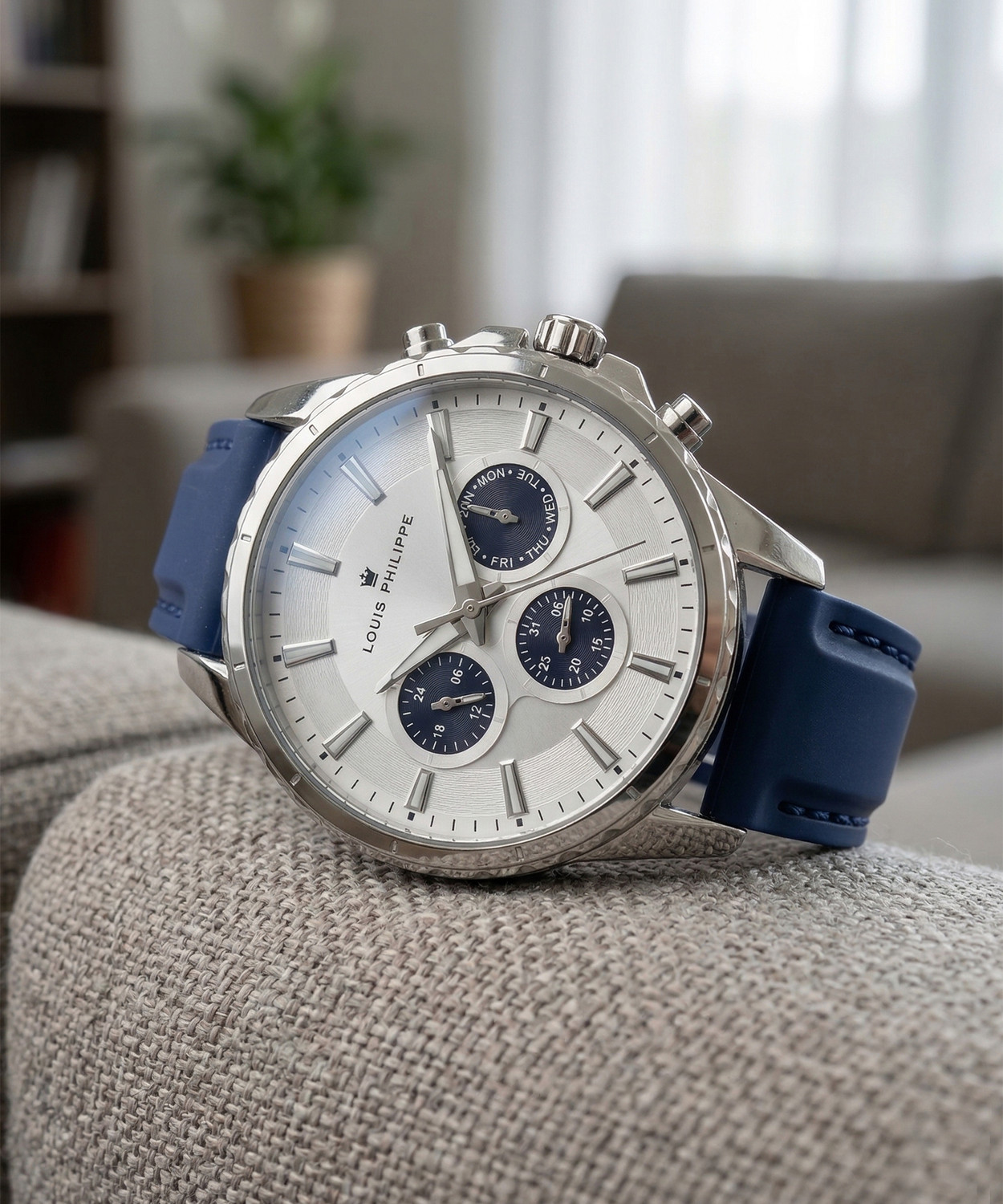 Image of Louis Philippe Multifunction Silver Dial Analog Watch Analog Watch - For Men
