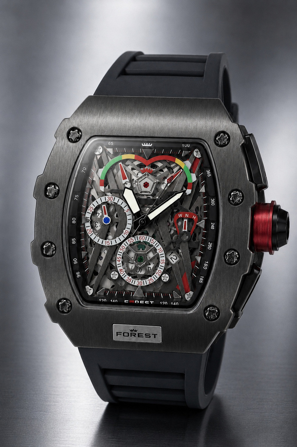 Image of JDLE MY STYLE Men's Sports Analog Wrist Watch with Silicone Strap Stylish Watch Men's Sports Analog Wrist Watch with Silicone Strap Stylish Watch Analog Watch - For Men