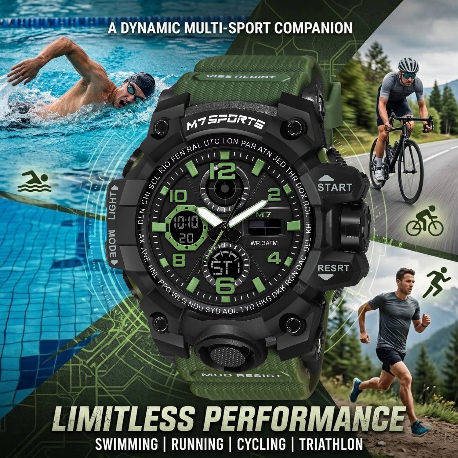 Metronaut M7-8029 Adventure Expedition Analog-Digital Watch - Image 4