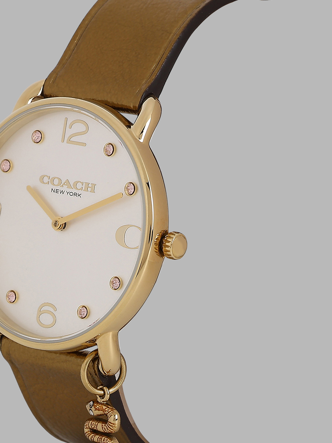 Image of COACH Elliot Coach Elliot Qtz Basic Silver White Round Dial 's / Analog Watch - For Women