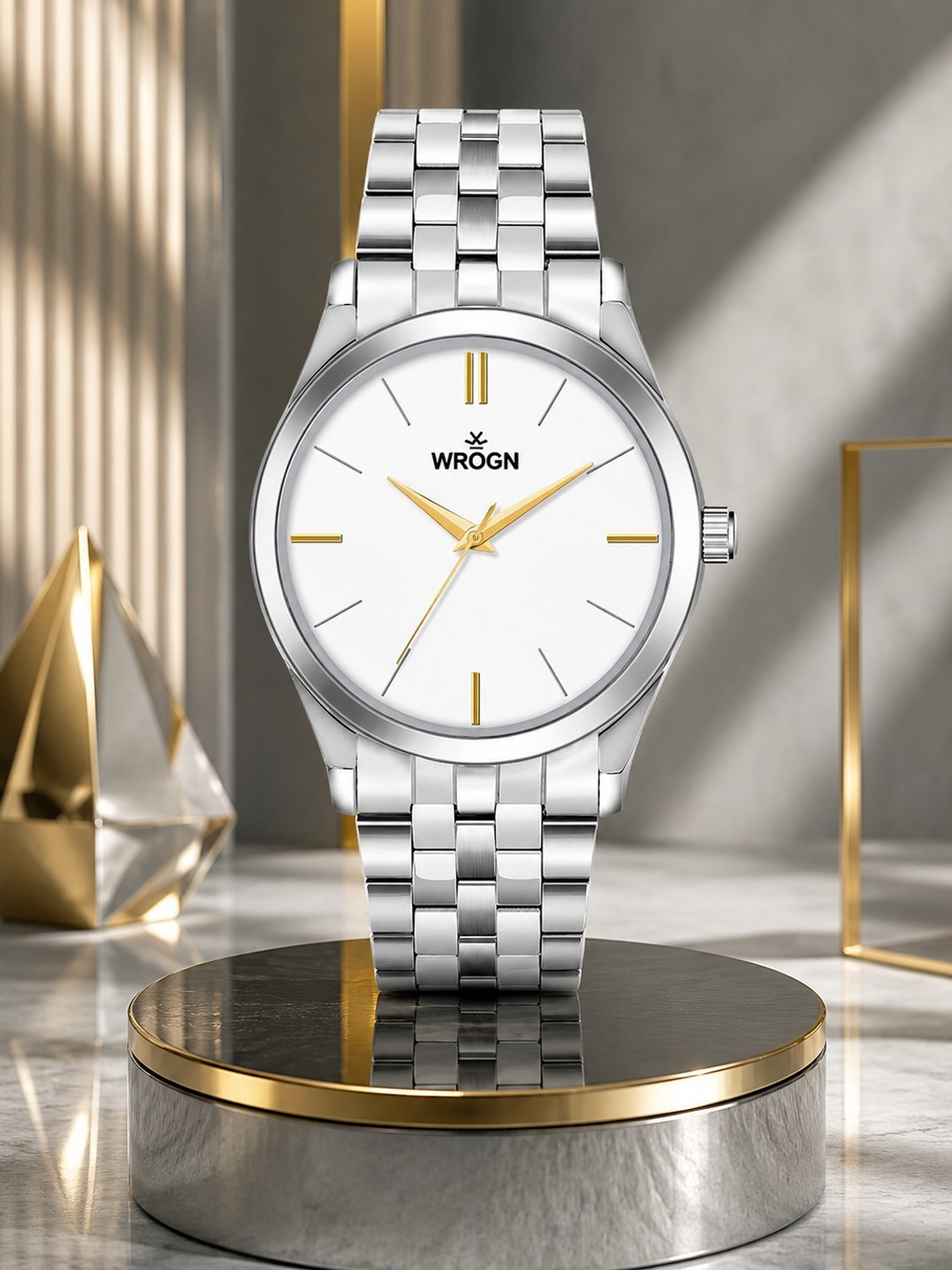 Image of WROGN Men Dial & Bracelet Style Straps Analogue Watch Analog Watch - For Men