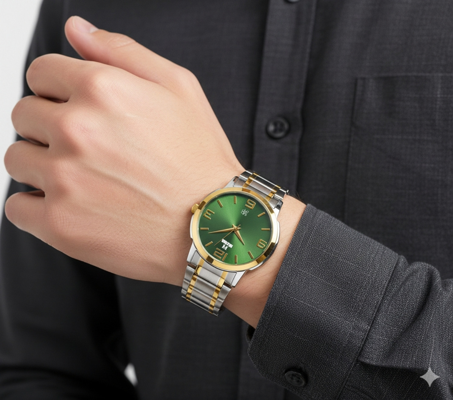 Image of Haxiwa Two tone four number analog watch X17 Analog Watch - For Men