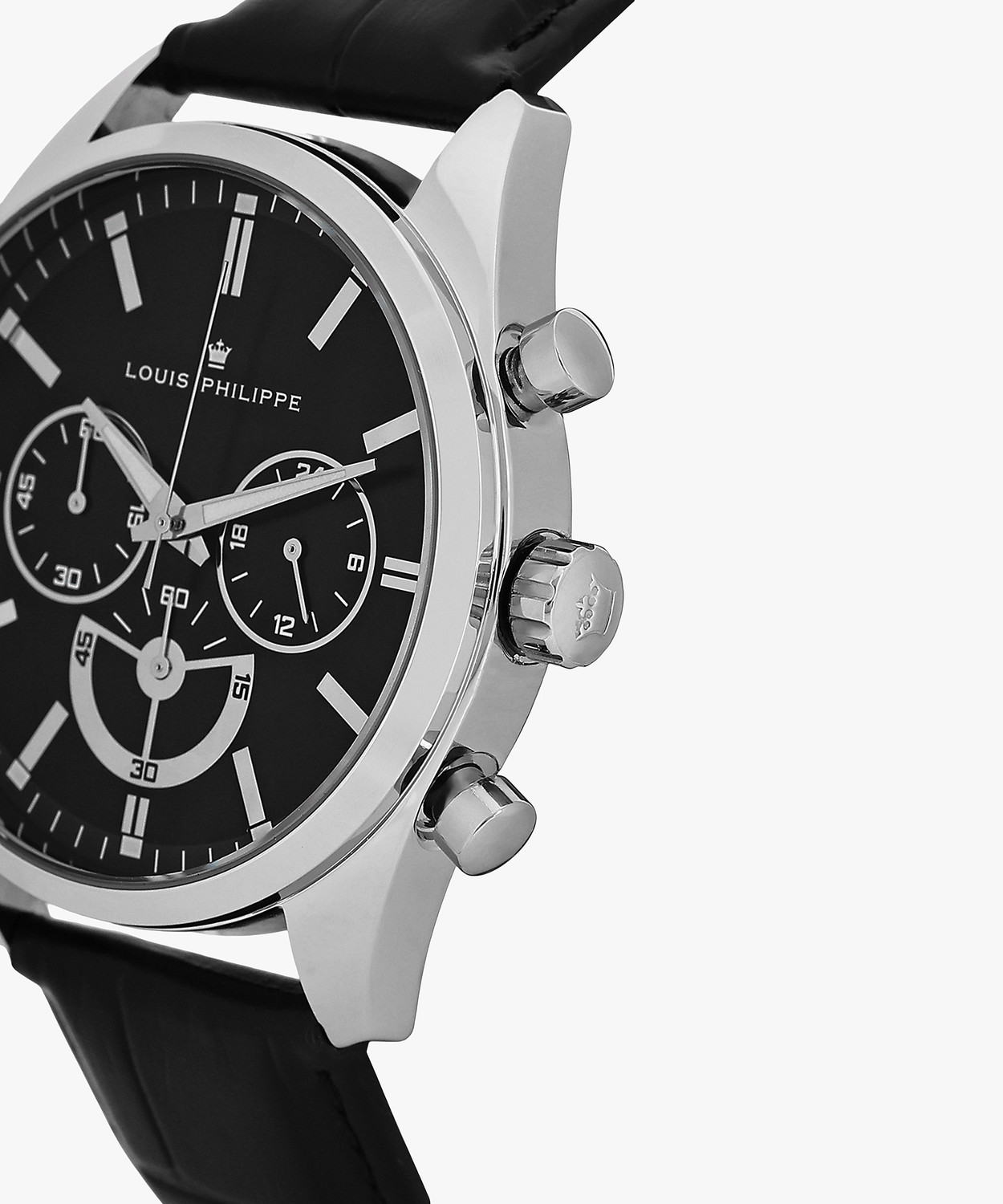 Image of Louis Philippe Chronograph Black Dial Analog Watch Analog Watch - For Men
