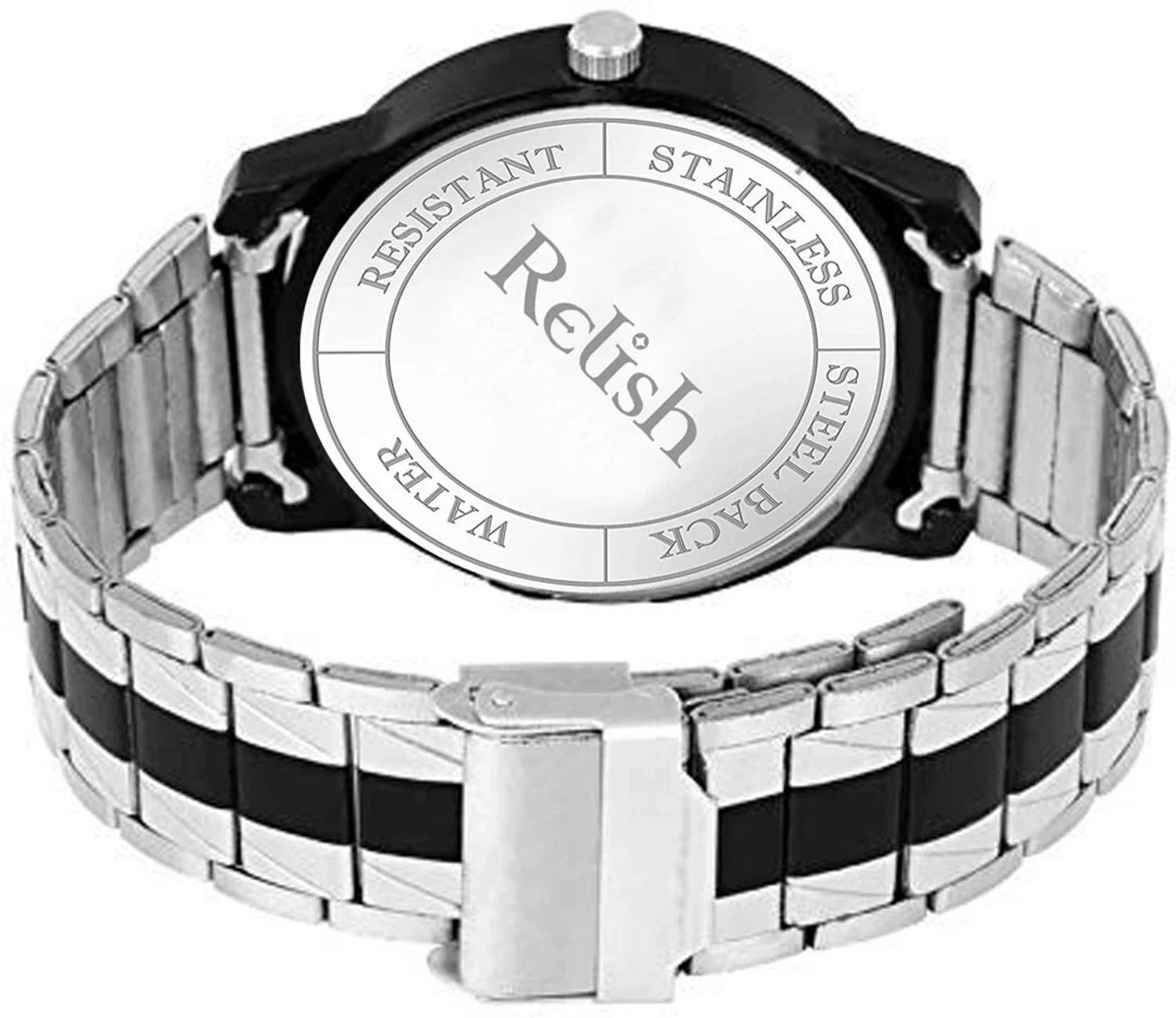 RELish Two Tone Black Analog Watch for Men - Image 5