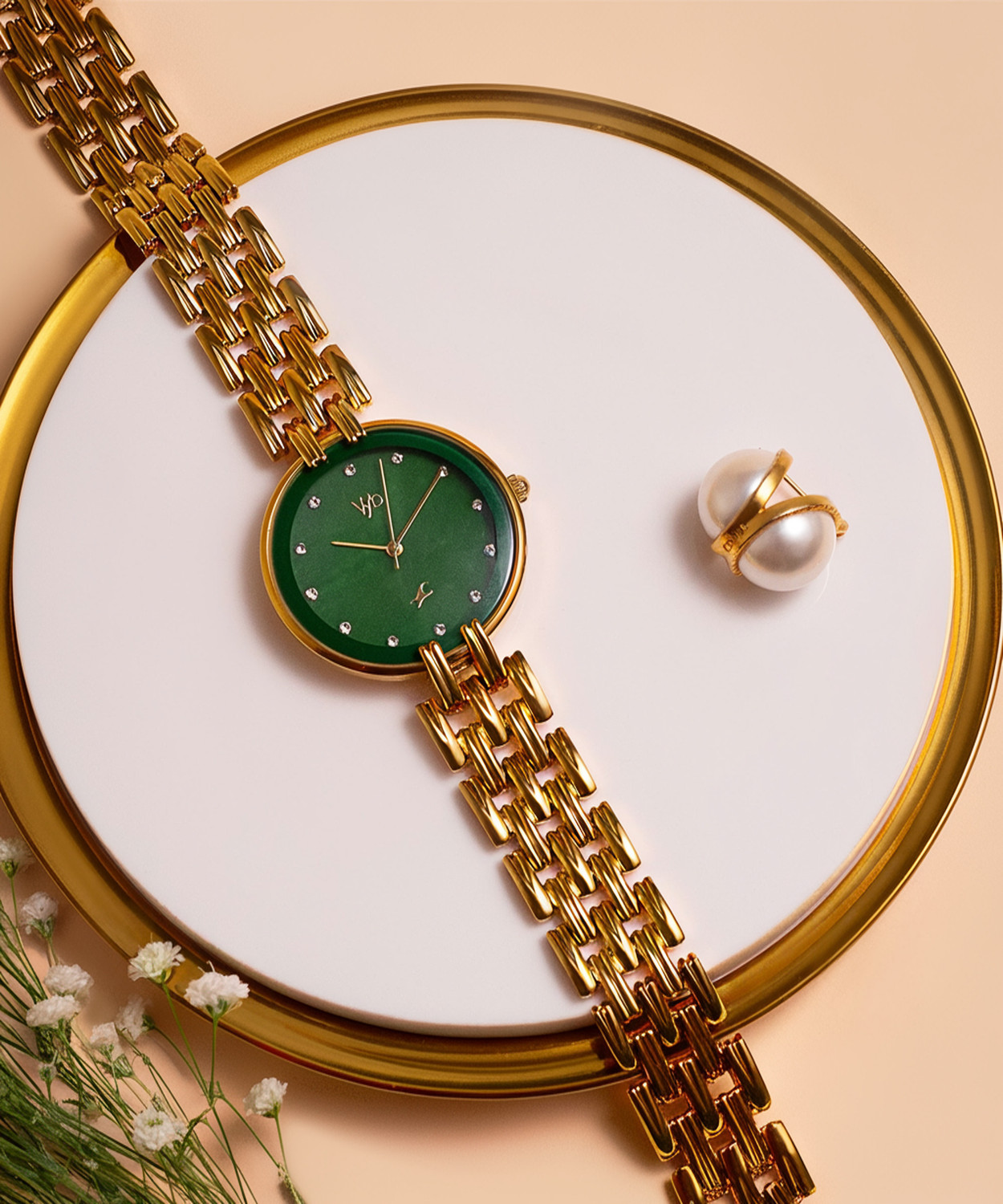 Image of Fastrack Fastrack Vyb Eclipse Quartz Gold Round Dial Women's Watch Analog Watch - For Women