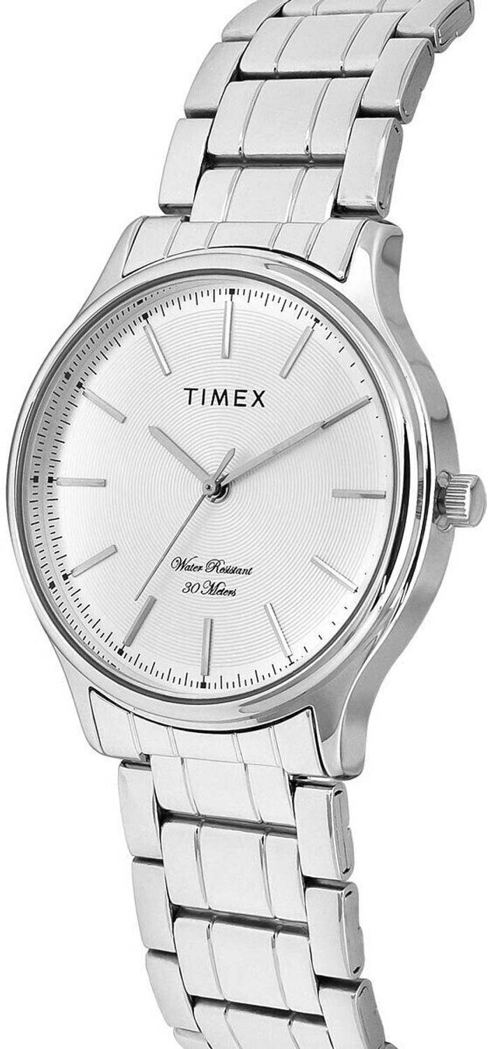 TIMEX Silver Dial Stainless Steel Watch - Men - Image 4
