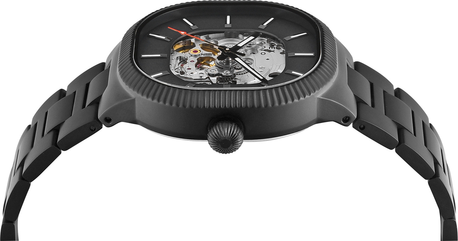 Image of TIMEX TWEG24702 Signio Square 39mm Grey Dial Analog Watch - For Men