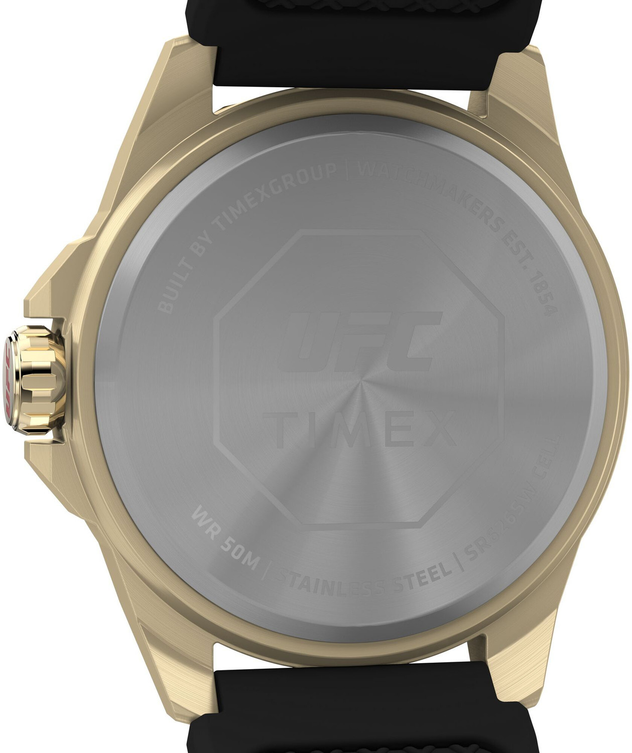 Image of TIMEX TW2W73600UJ UFC Octagonal 46mm Black Dial Analog Watch - For Men