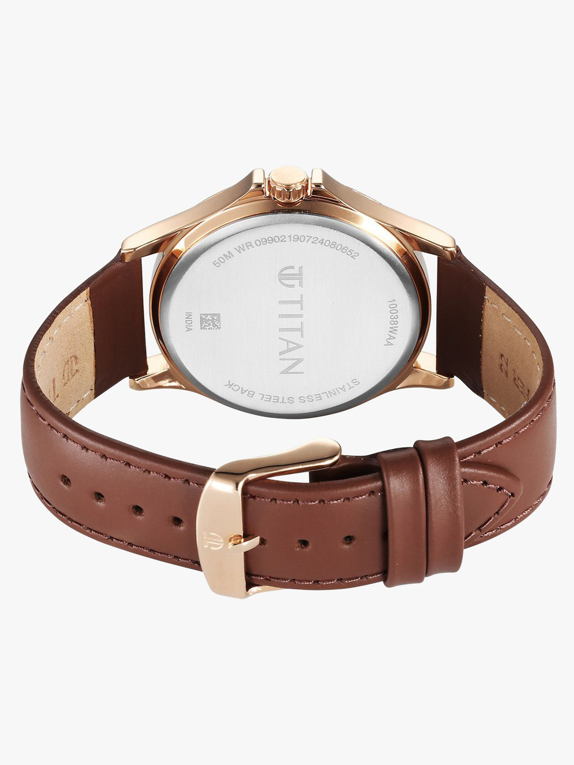 Image of Titan Gents Karishma Titan Gents Karishma Silver Dial Leather Strap Watch For Men Analog Watch - For Men