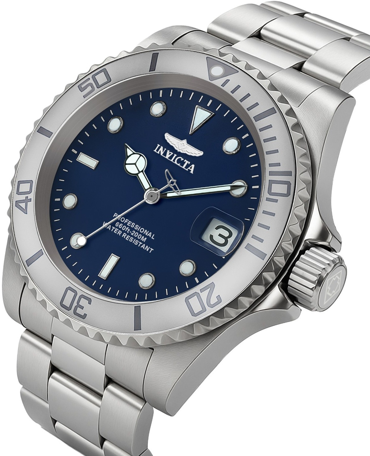 Image of INVICTA 34023 Pro Diver Quartz Blue Dial Analog Watch - For Men
