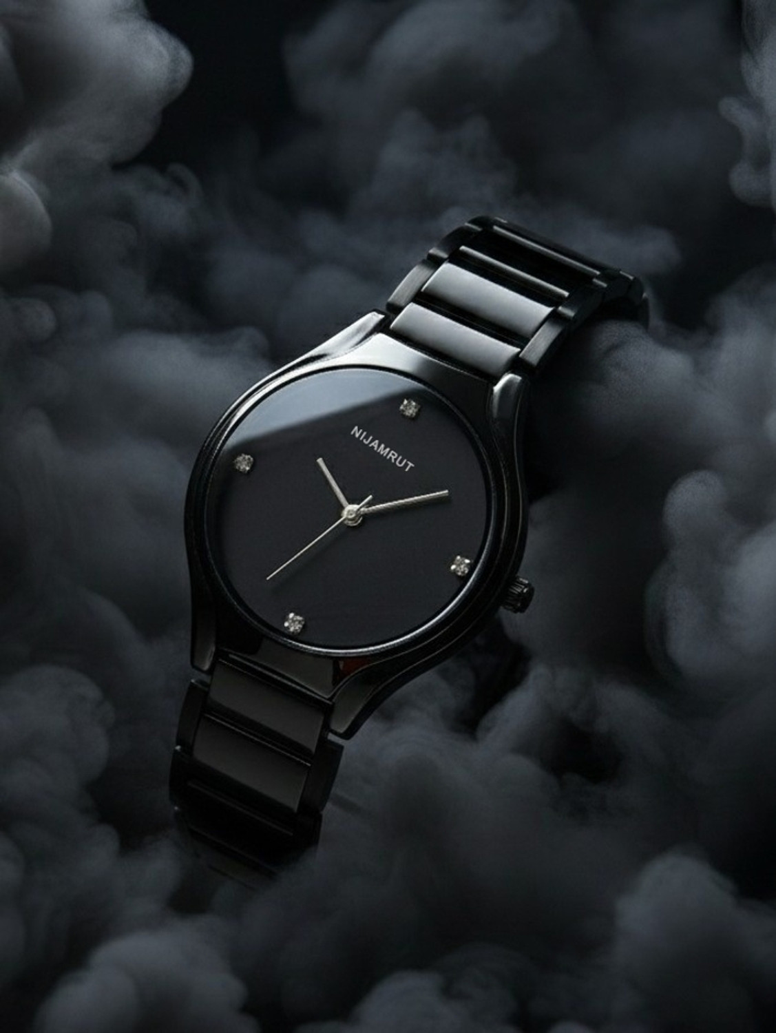 Image of NIJAMRUT AVM39 - FULL BLACK Analog Watch - For Men