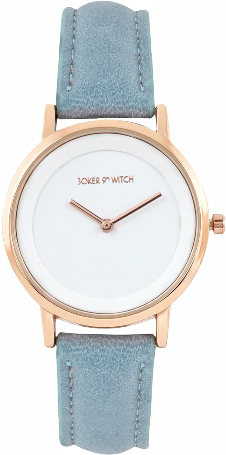 Image of Joker & Witch Amsterdam White Dial Blue Faux Leather Strap Analog Women's Watch Analog Watch - For Women