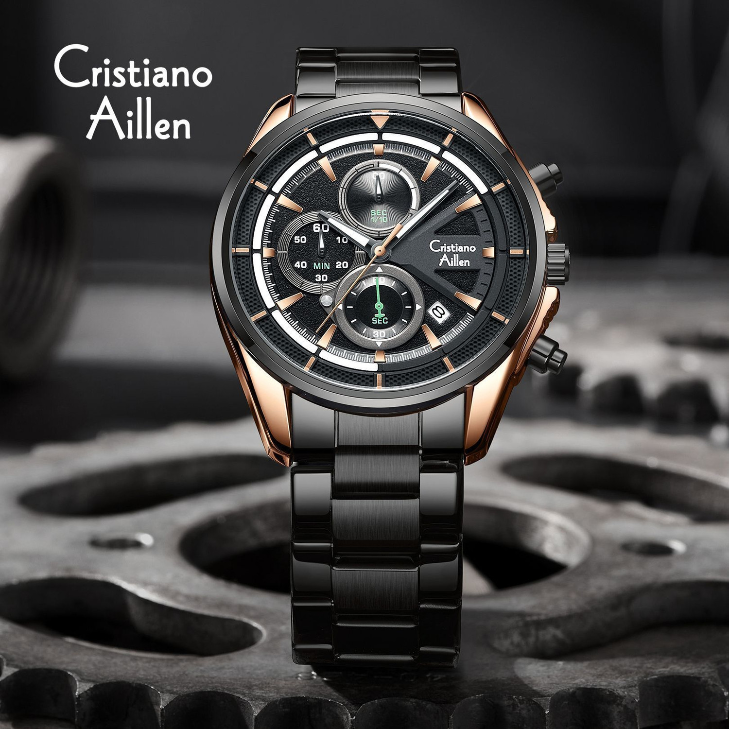 Image of Cristiano Aillen CA-8890 Luxury Classic Waterproof Analog Watch - CA-8890 Analog Watch - For Men