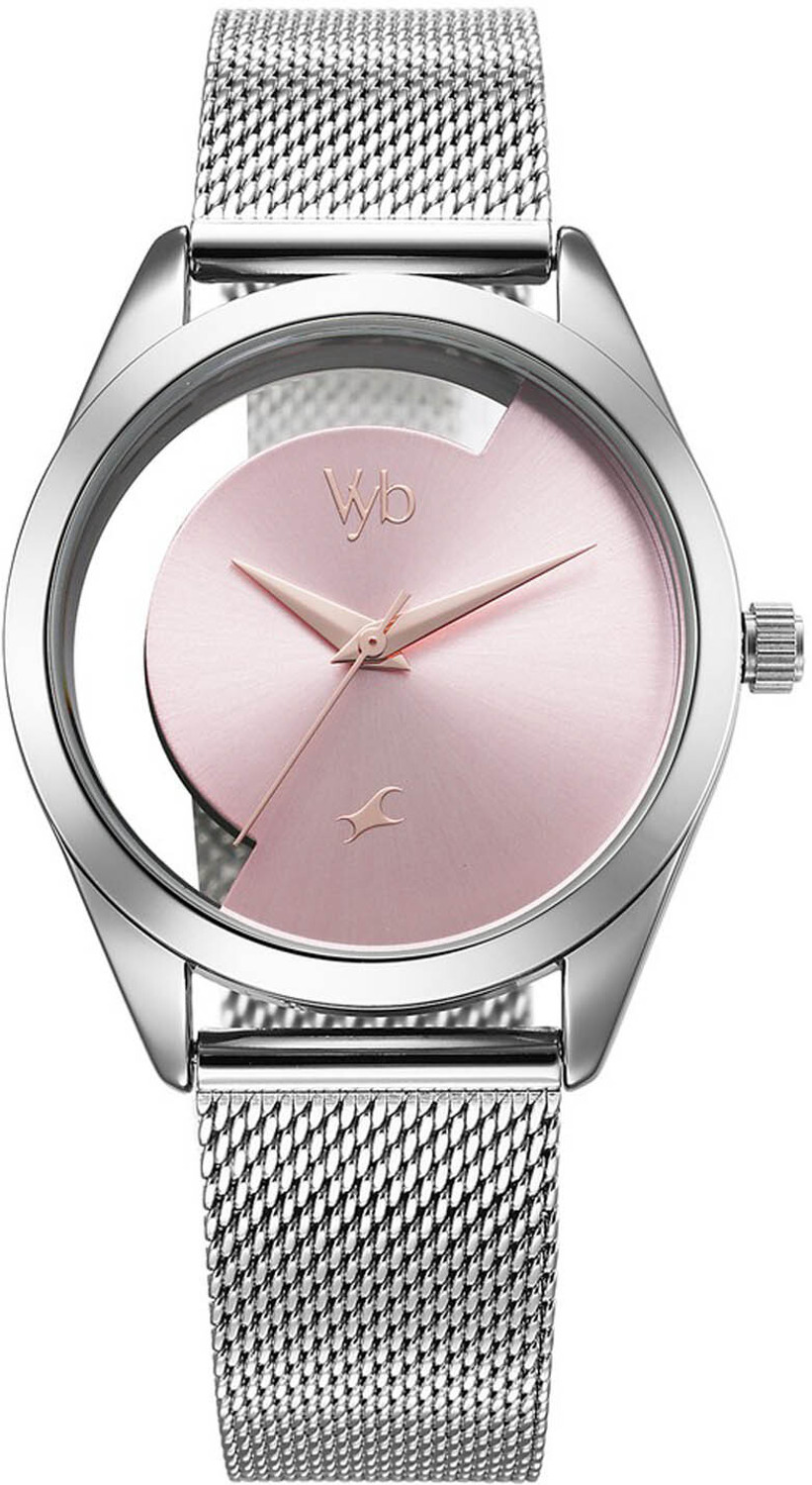 Image of Fastrack Fastrack Vyb Runway Quartz Silver Dial Stainless Steel Strap Watch For Girls Analog Watch - For Women
