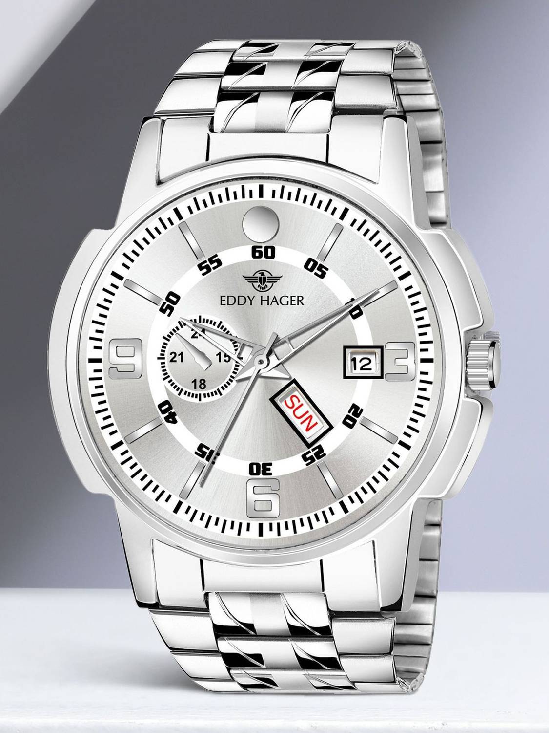 EDDY HAGER EH-226-SL Silver Men's Watch - Image 2