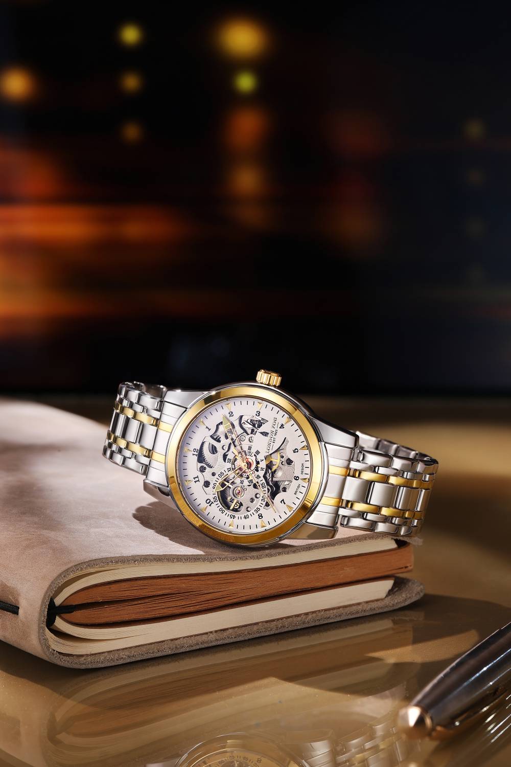 London Fog Richmond Mechanical Skeleton Watch - Image 4