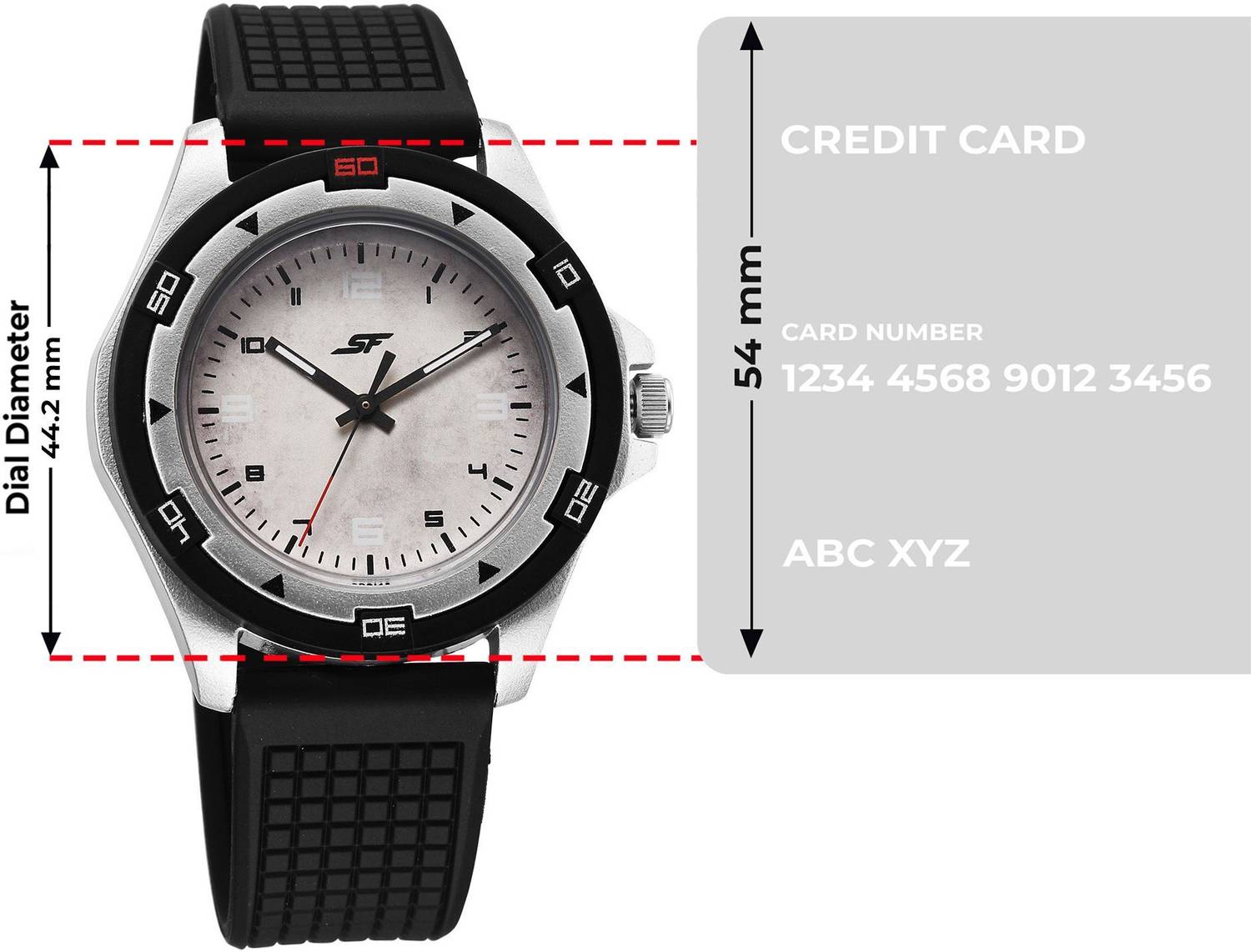 SONATA Sporty Analog White Dial Black Plastic Strap Watch for Men - Image 4