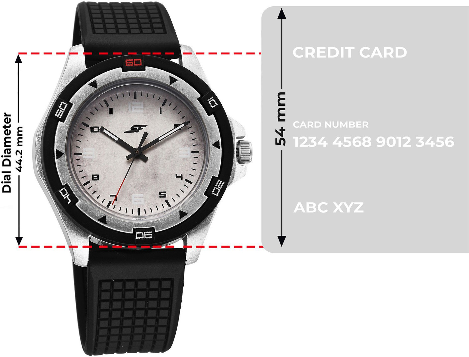 Image of SONATA Sporty Analog Analog White Dail With Black Plastic Strap Analog Watch - For Men