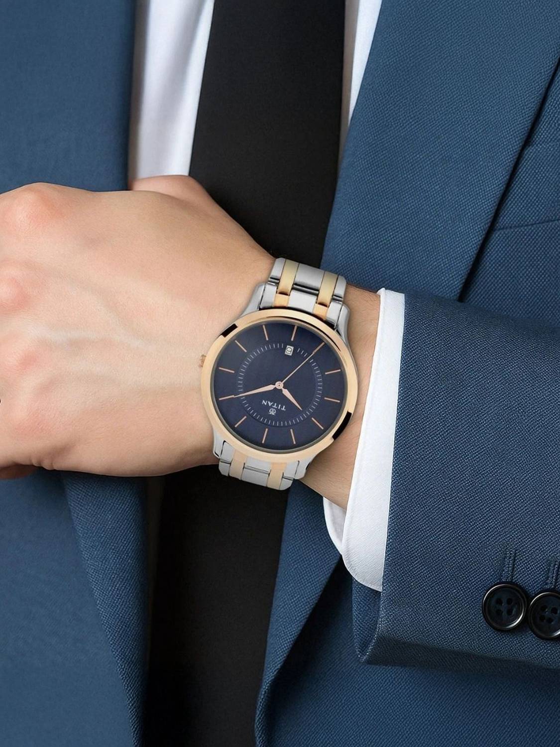 Titan Karishma Blue Dial Men's Watch - Image 3