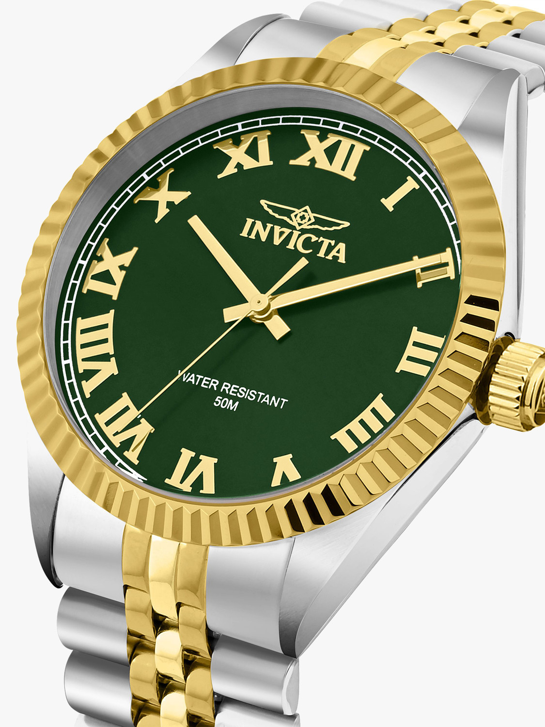 Image of INVICTA 47403 Quartz Green Dial Analog Watch - For Men