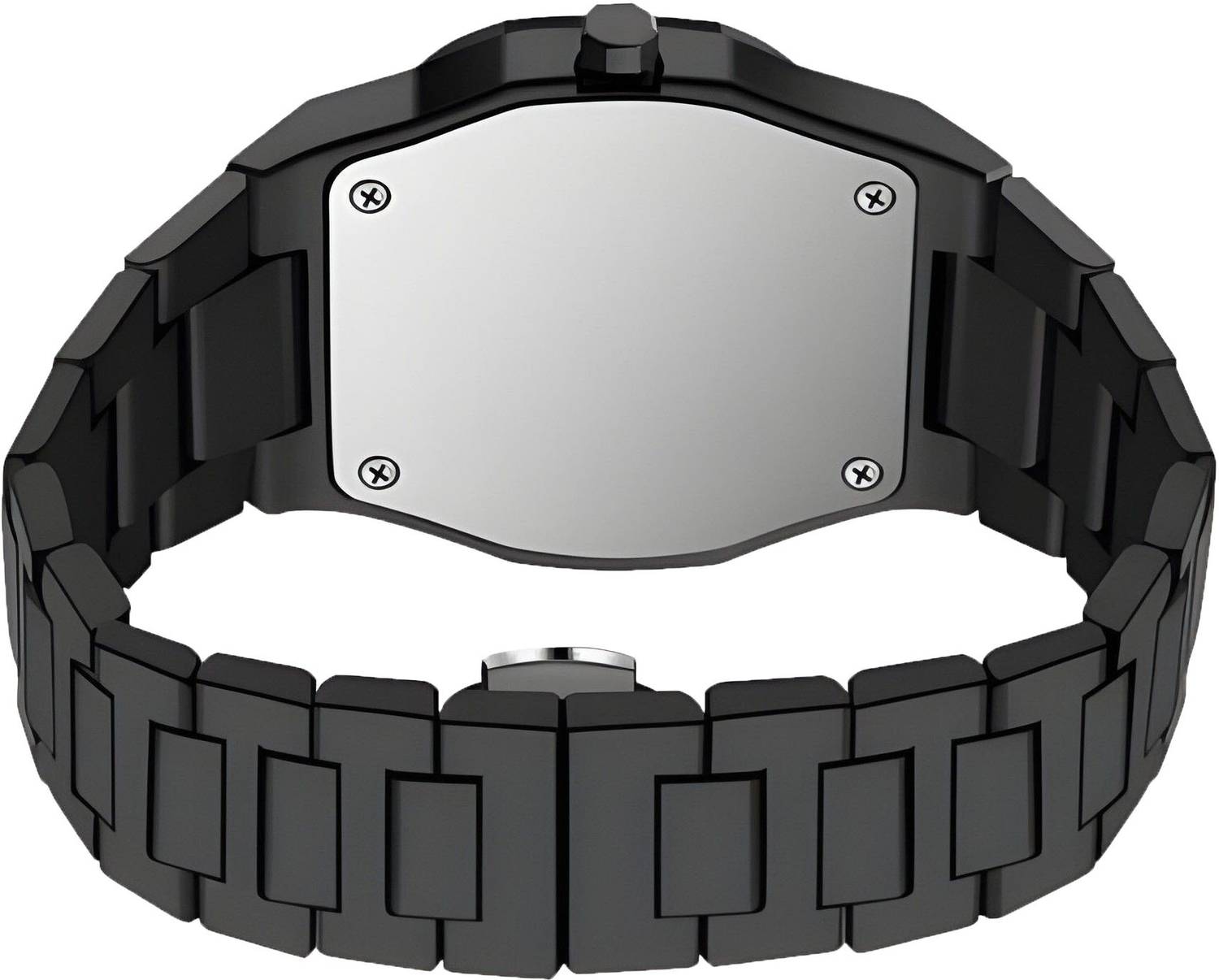 K&K Arabic Aura Silver Black Analog Watch - For Men - Image 4