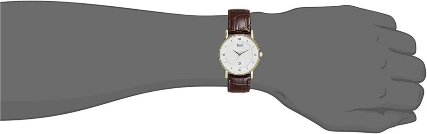 Image of HMT DLX HMT Classic Roman Gold L:atest Analog Watch - For Men