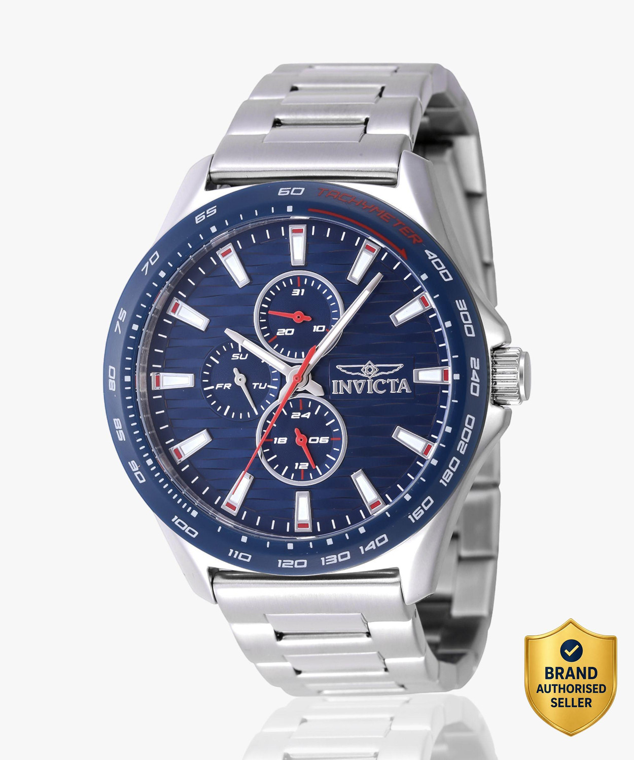 Image of INVICTA 47551 Invicta Racing Quartz Blue Dial Analog Watch - For Men