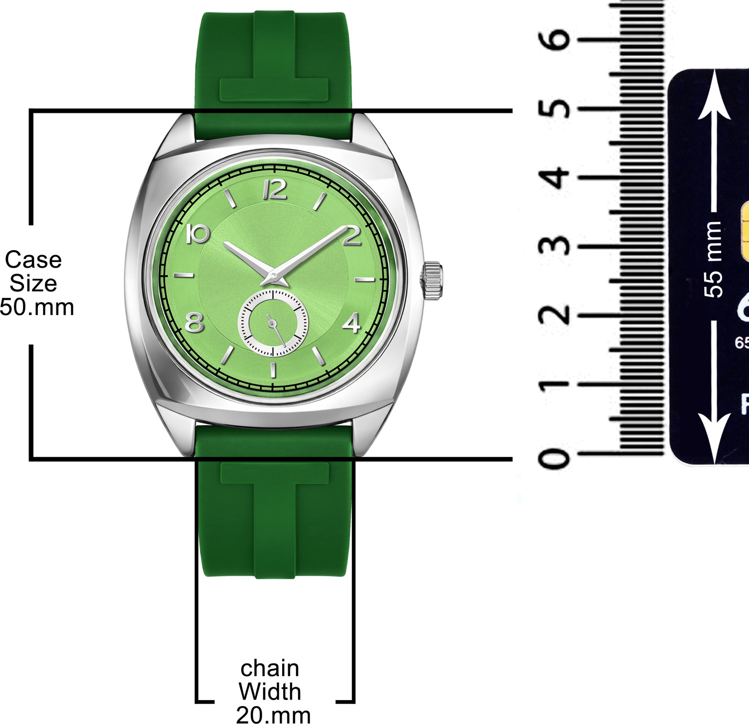 Image of HIRPARA 923.8 Bold Green Dial Wristwatch Analog Watch - For Men