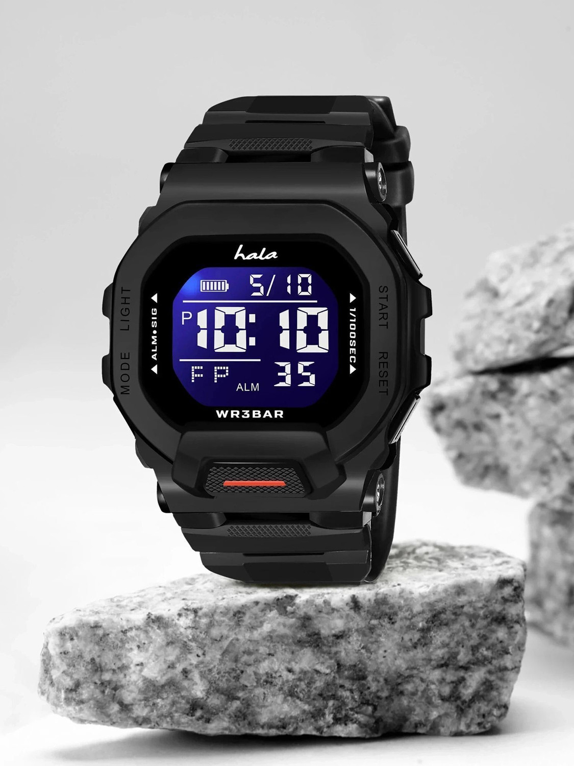 Image of HALA HL-1035 Multi Function Working Premium Quality LED Luminous Light For Mens & Boys Digital Watch - For Men