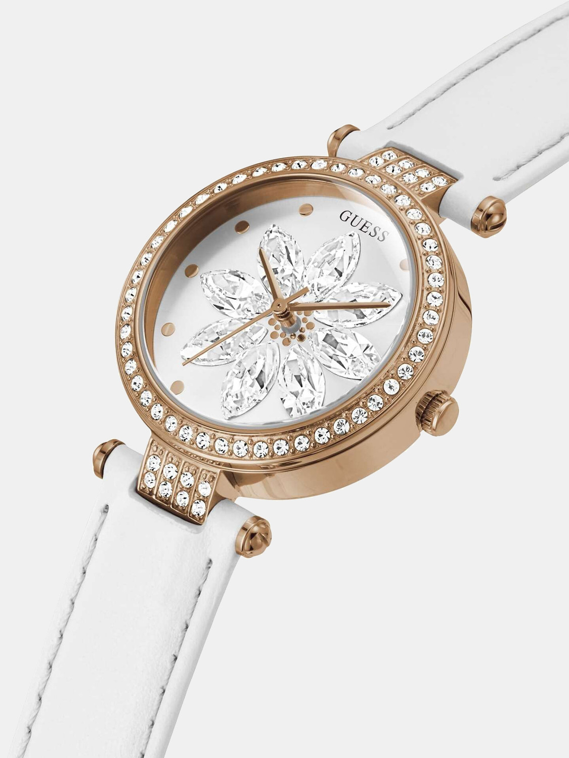 Image of GUESS Guess Analog White Dial Women's Watch GW0382L3 White Dial Analog Watch - For Women