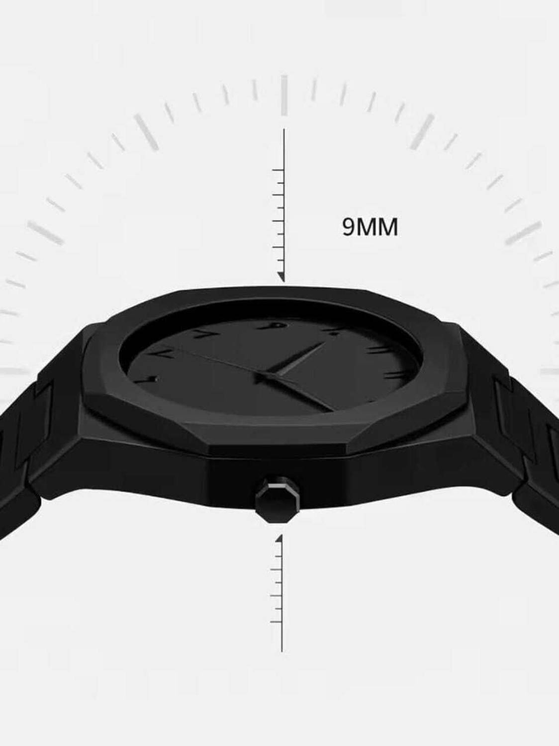 genzzz Black Aura watch With arabic dial analog watch Analog Watch